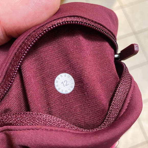 Lulu Lemon Run Crew Tight Deep Ruby Star Ruby Figue - Picture 4 of 8